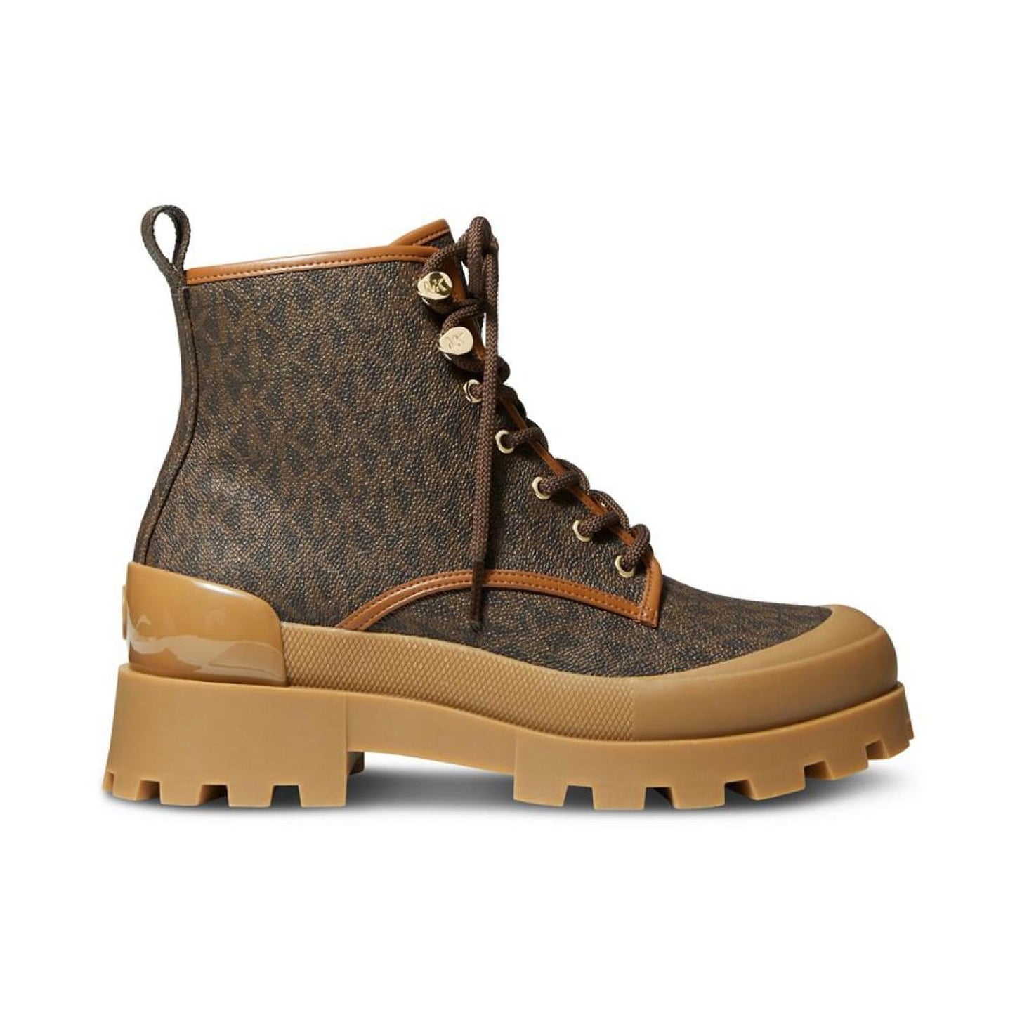 Women's Payton Logo Lace-Up Lug Sole Combat Booties
