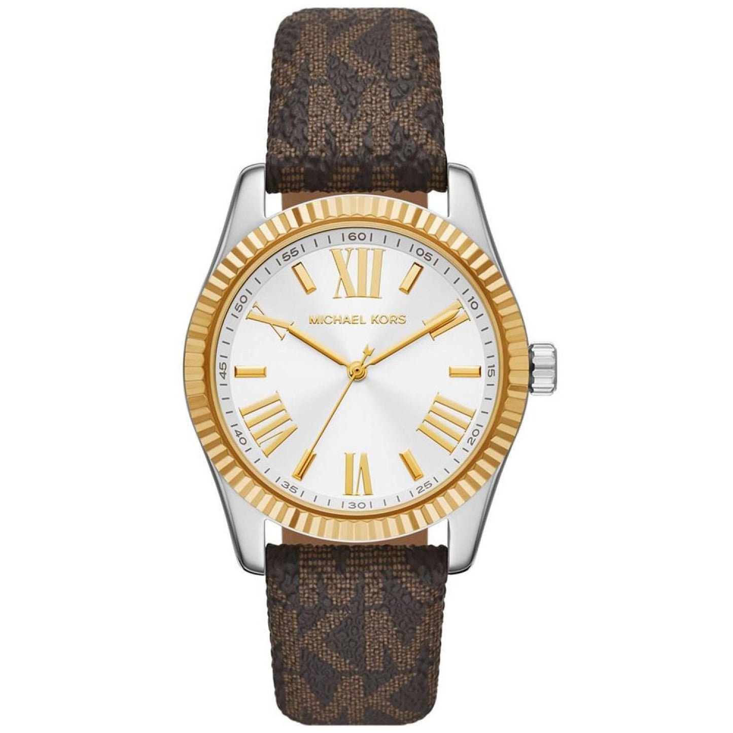 Women's Lexington Three-Hand Brown Signature Polyvinyl Chloride Watch 38mm