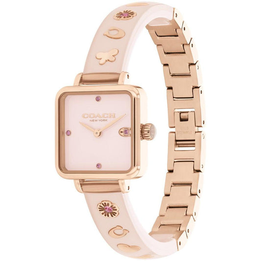 Women's Cass Blush Resin Bangle Bracelet Watch 22mm