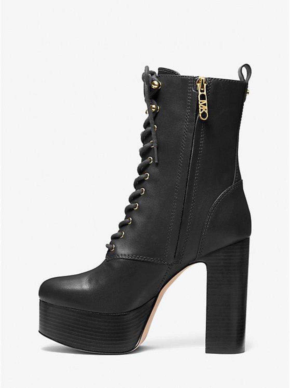 Natasha Leather Platform Boot