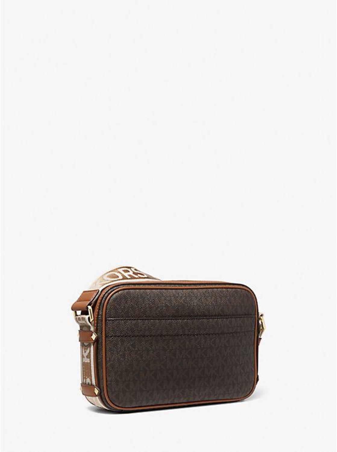 Maeve Large Logo and Faux Leather Crossbody Bag