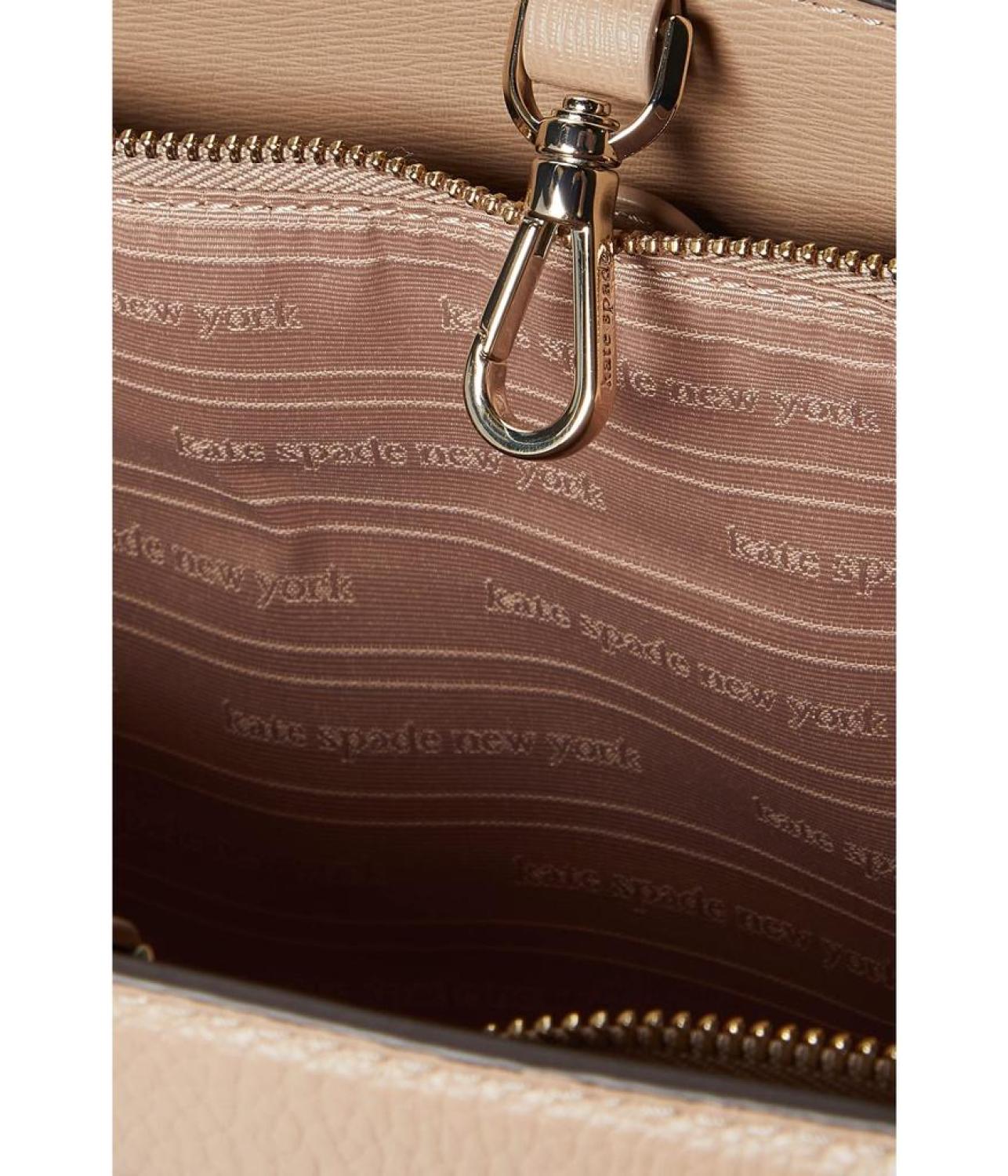 Knott Color-Blocked Pebbled Leather Large Tote