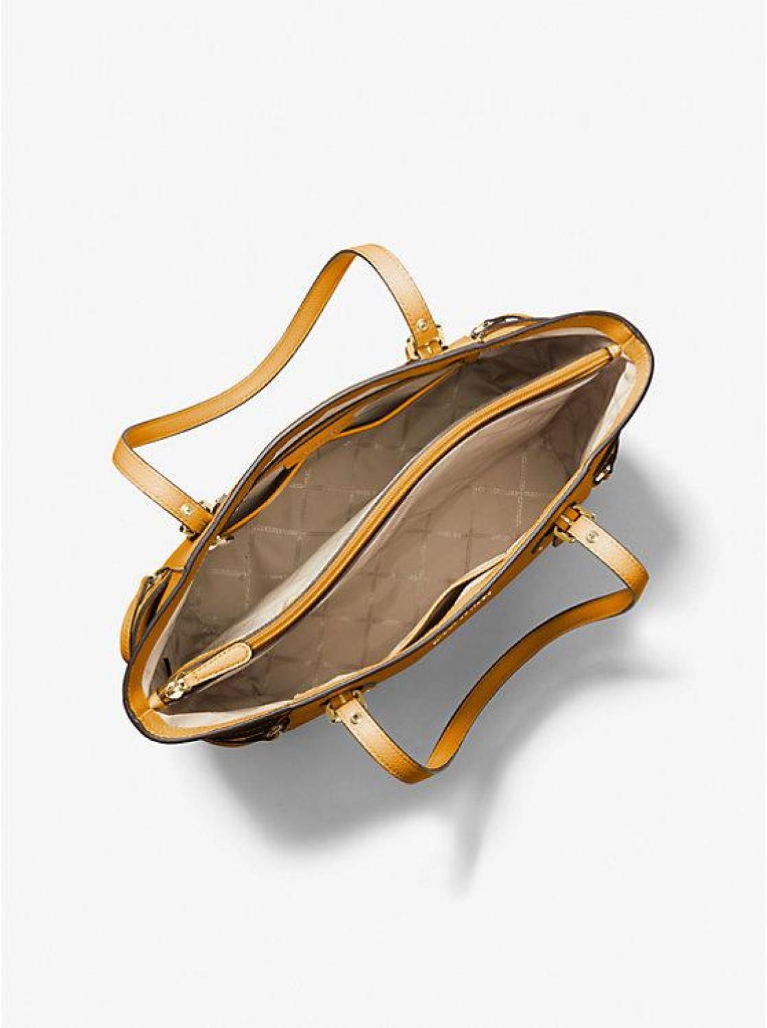 Voyager Small Pebbled Leather Tote Bag