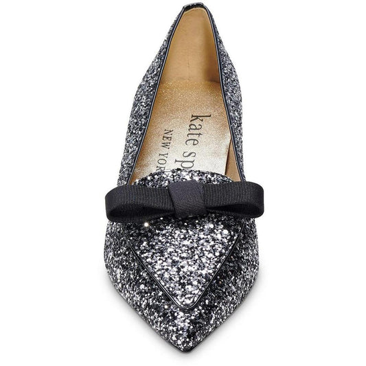 Poppy Womens Leather Lined Glitter Loafers