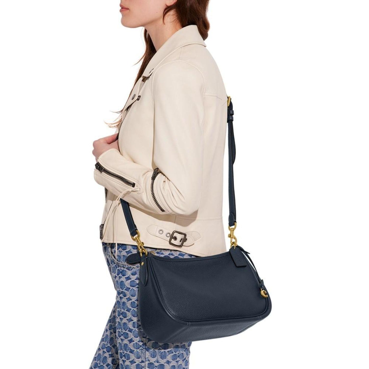 Soft Pebble Leather Cary Convertible Crossbody
