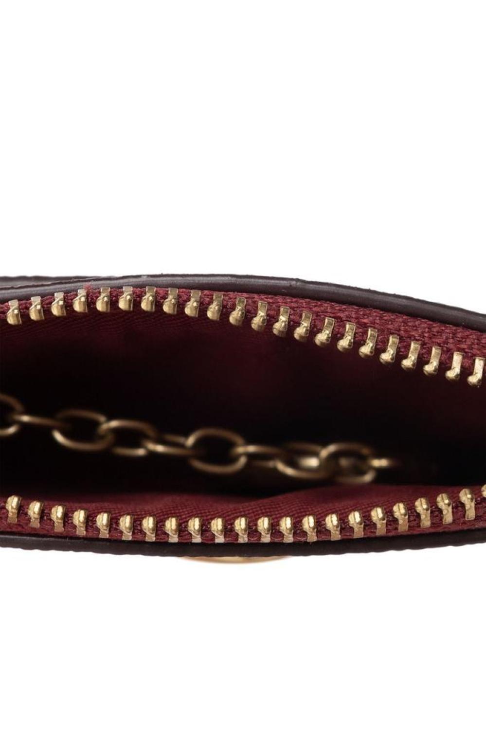 Coach Logo Plaque Zipped Card Case