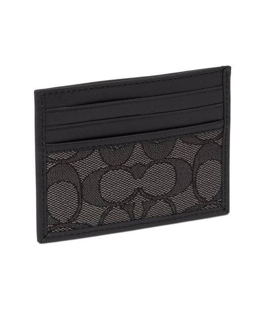 Refined Card Case in Signature Jacquard