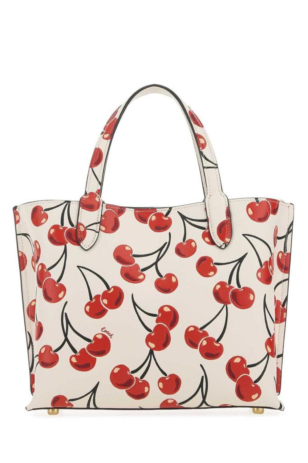 Coach Cherry Print Willow Tote Bag