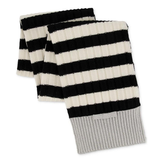 Women's Bicolor Stripe Knit Scarf