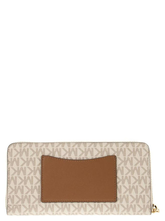 Michael Michael Kors Logo Plaque Zipped Wallet