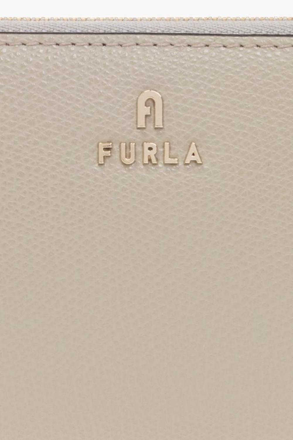 Furla Logo Plaque Zipped Continental Wallet