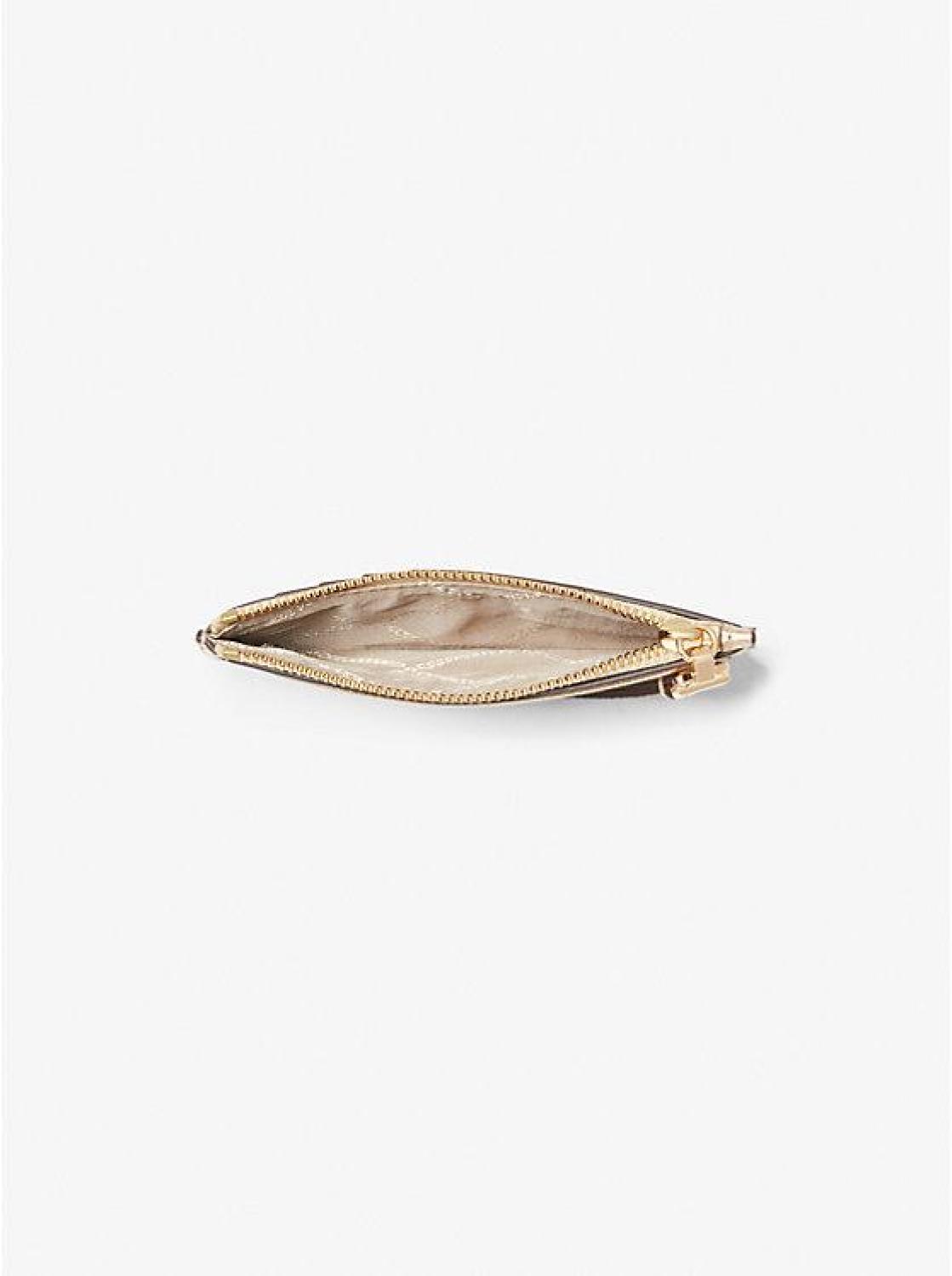 Empire Small Metallic Leather Card Case