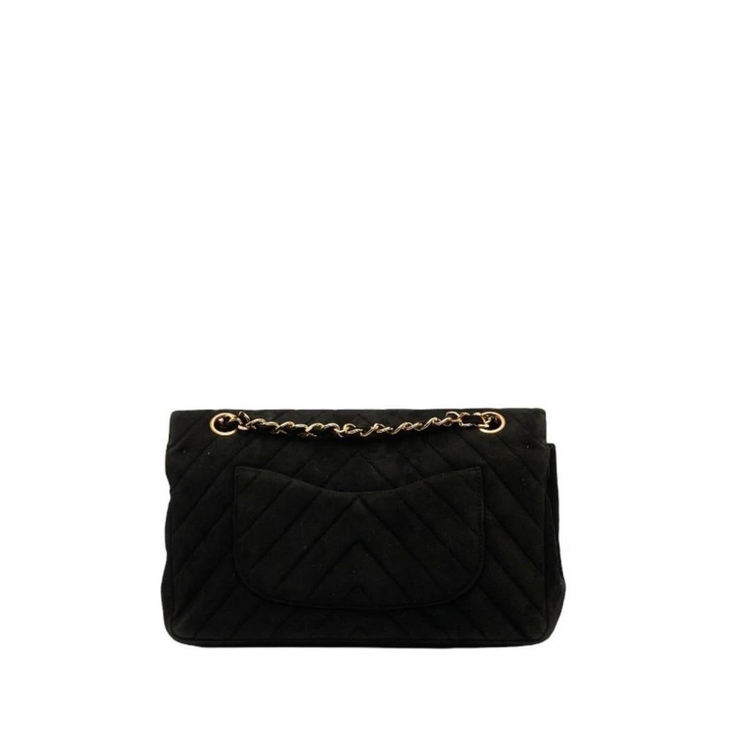 Chanel V-Stich Suede Shoulder Bag (Pre-Owned)