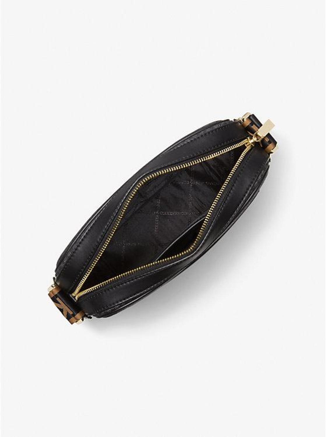 Maeve Large Logo and Faux Leather Crossbody Bag