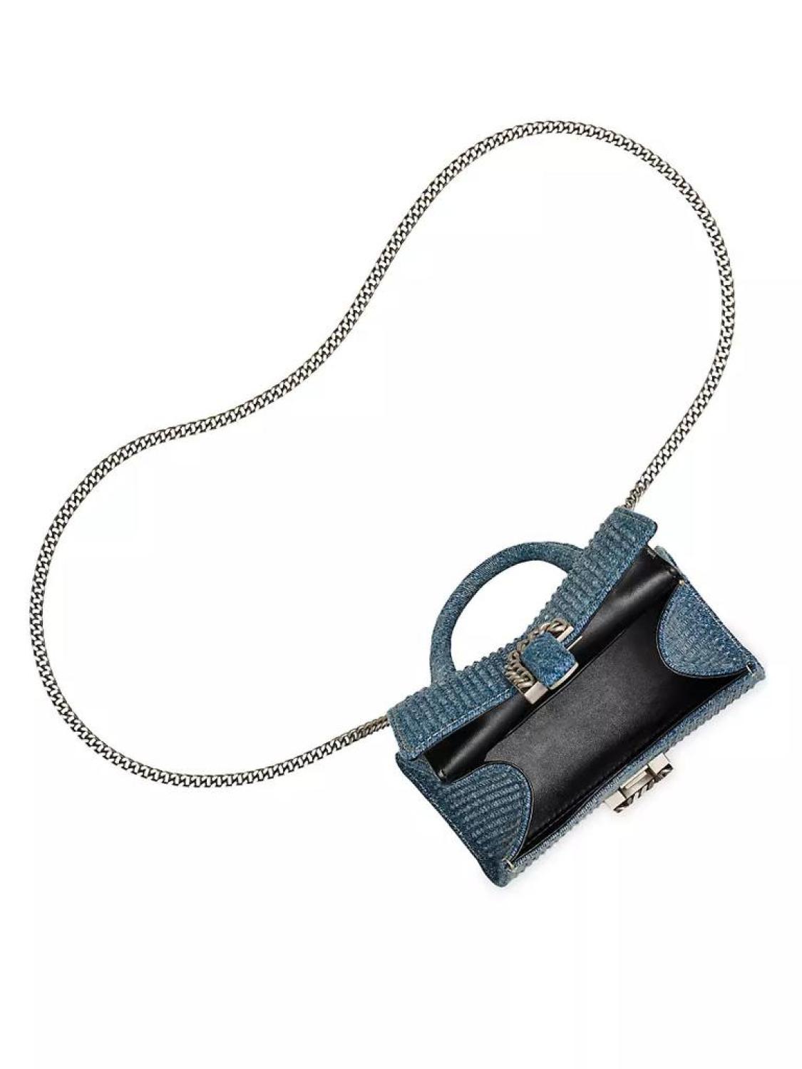 The Crystal Denim St. Marc Mini Top Handle