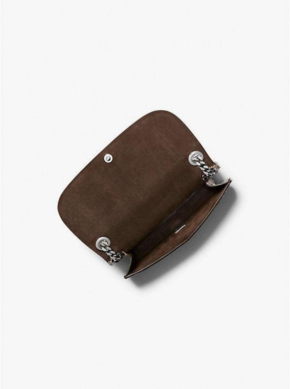 Christie Mini Python Embossed Leather Envelope Bag