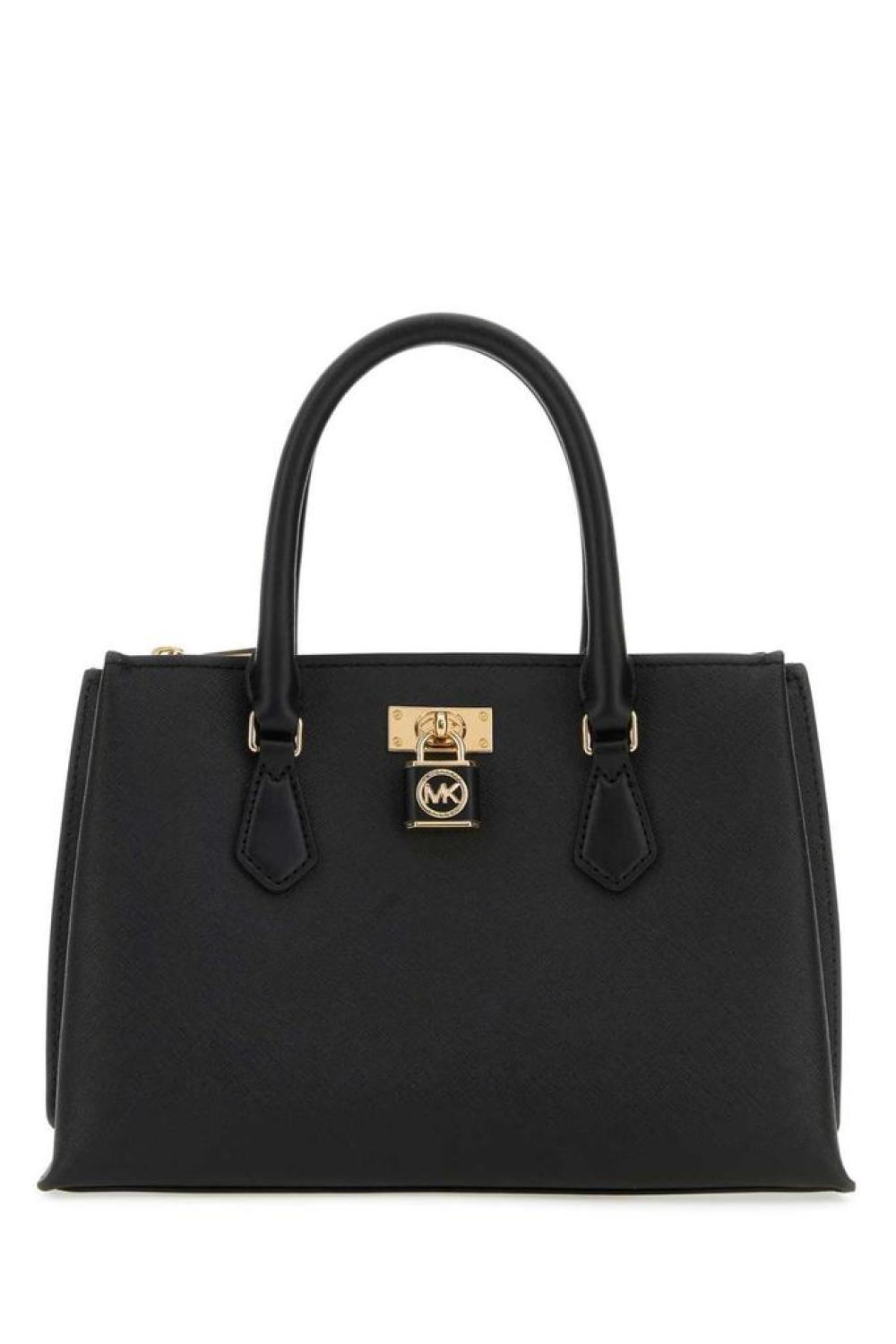 Michael Kors Ruby Padlock Detailed Small Tote Bag