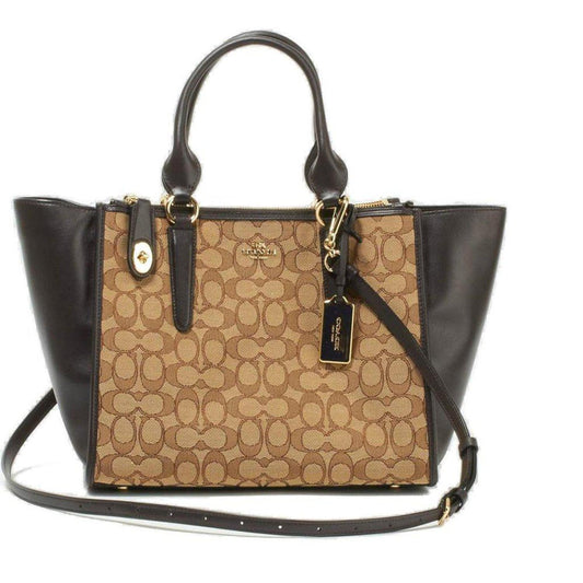 Coach Logo Plaque Top Handle Bag