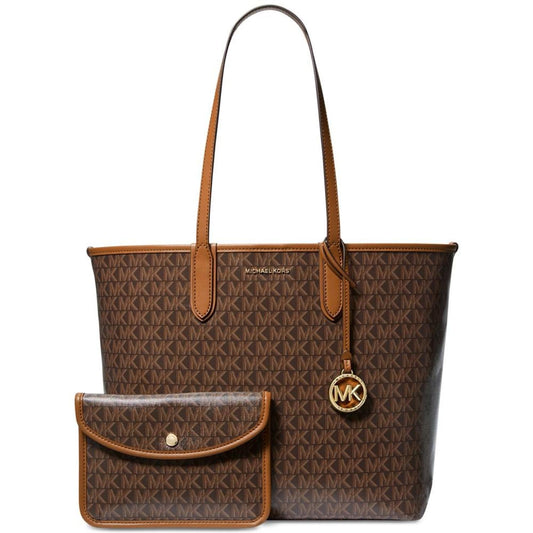 Logo Eli Large East West Open Snap Tote