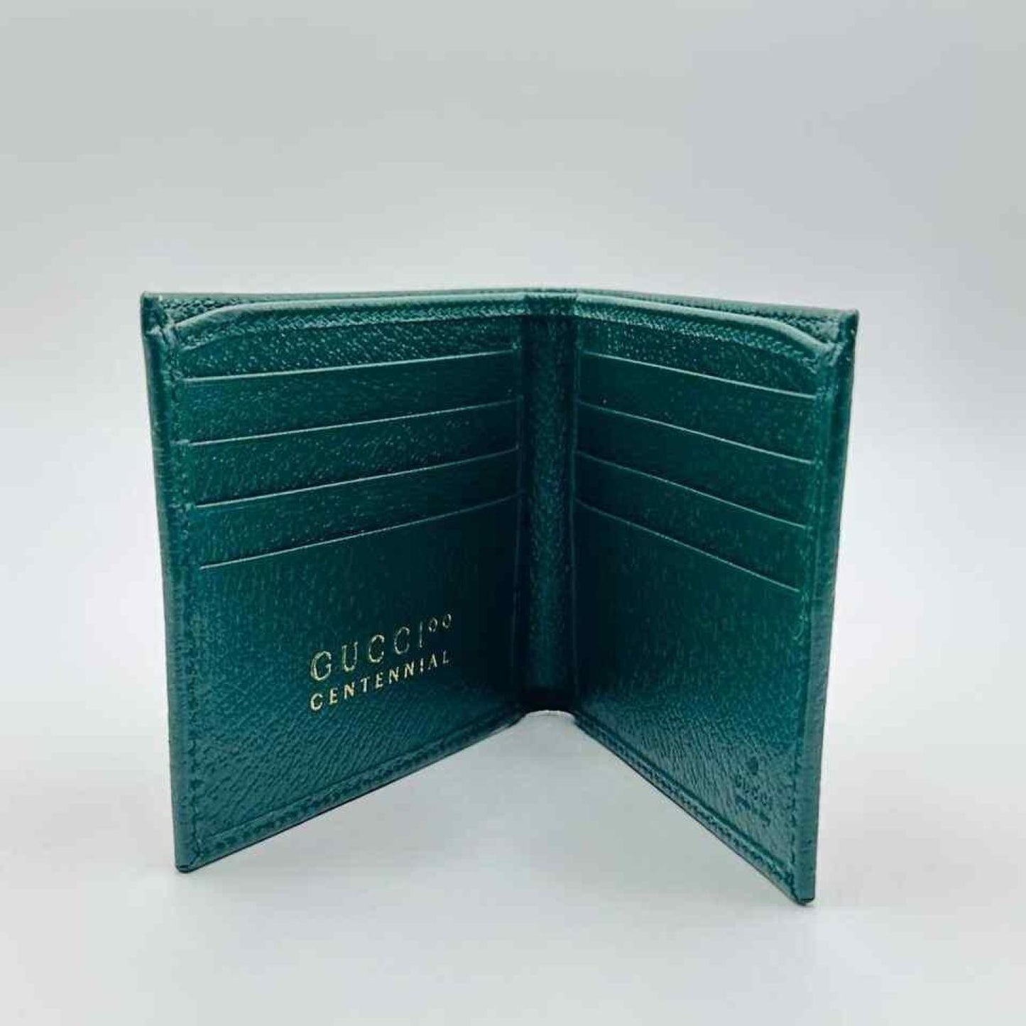 Gucci 100 Centennial Men's Canvas Bifold Wallet