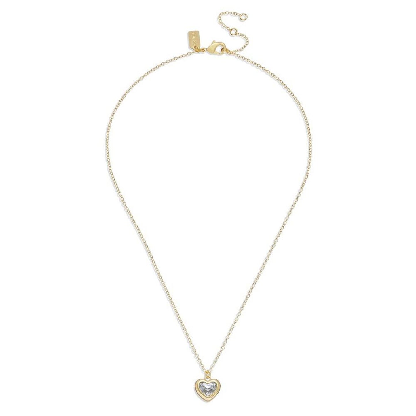 Faux Stone Heart Pendant Necklace