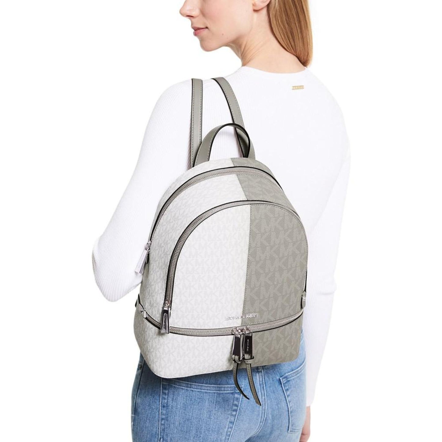 Logo Rhea Zip Medium Backpack