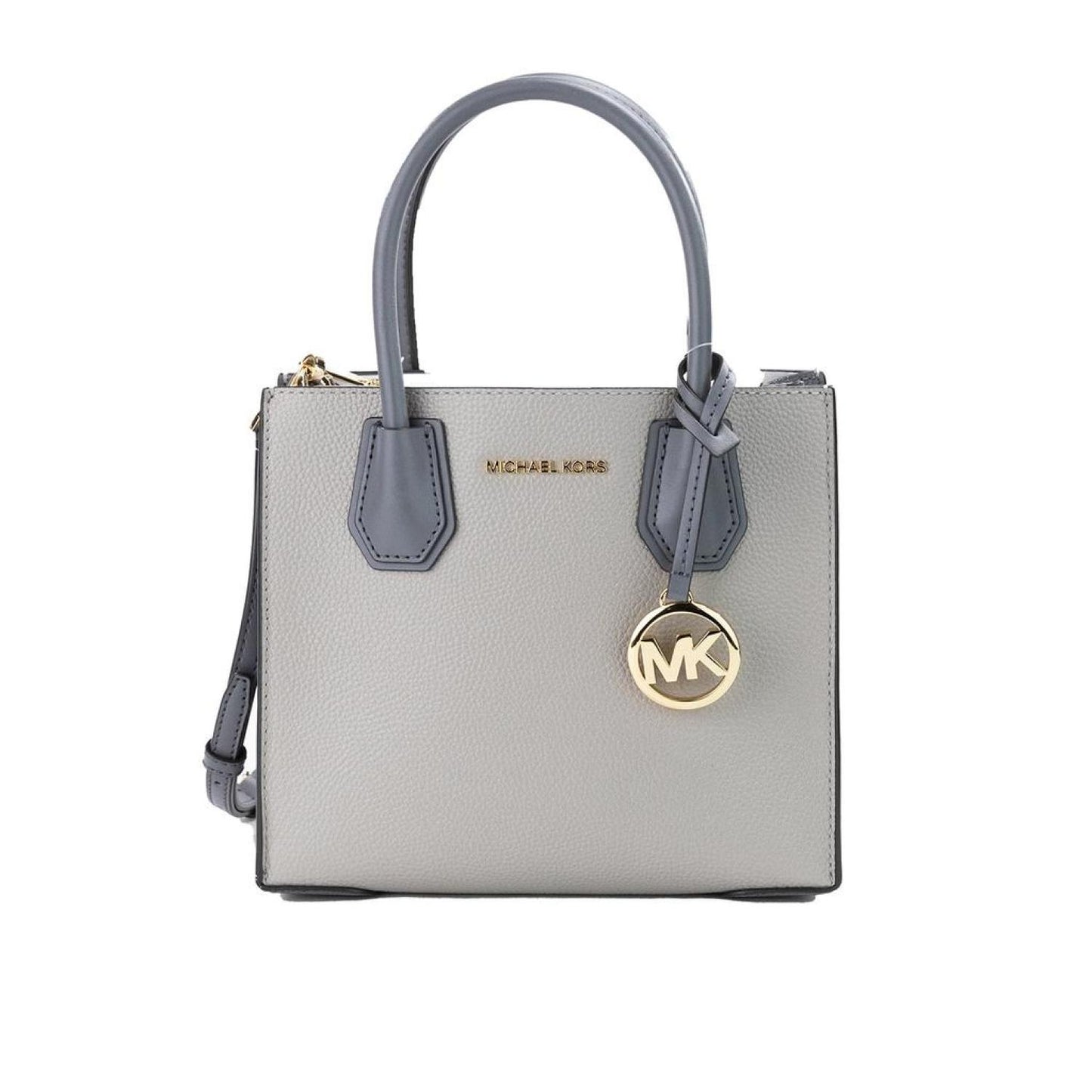 Michael Kors Mercer Medium ivory Leather Messenger Crossbody Handbag Women's Purse