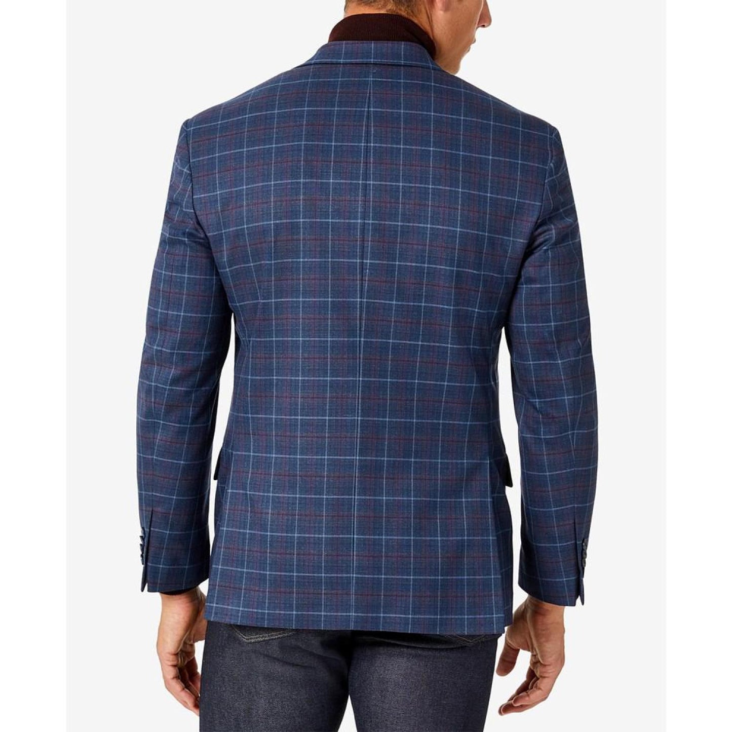 Men's Modern-Fit Pattern Check Sport Coats