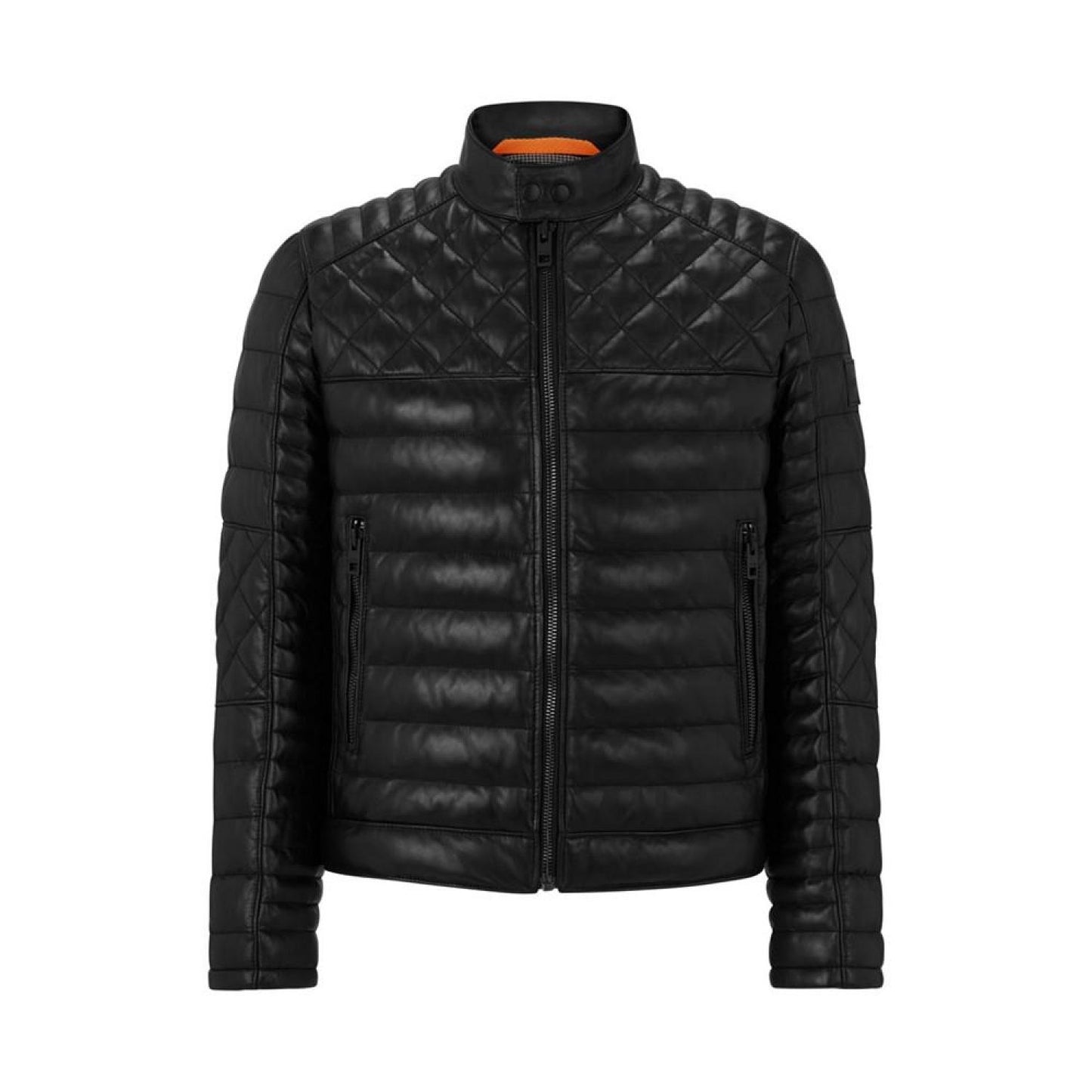 Men's Nappa Leather Stand Collar Jacket
