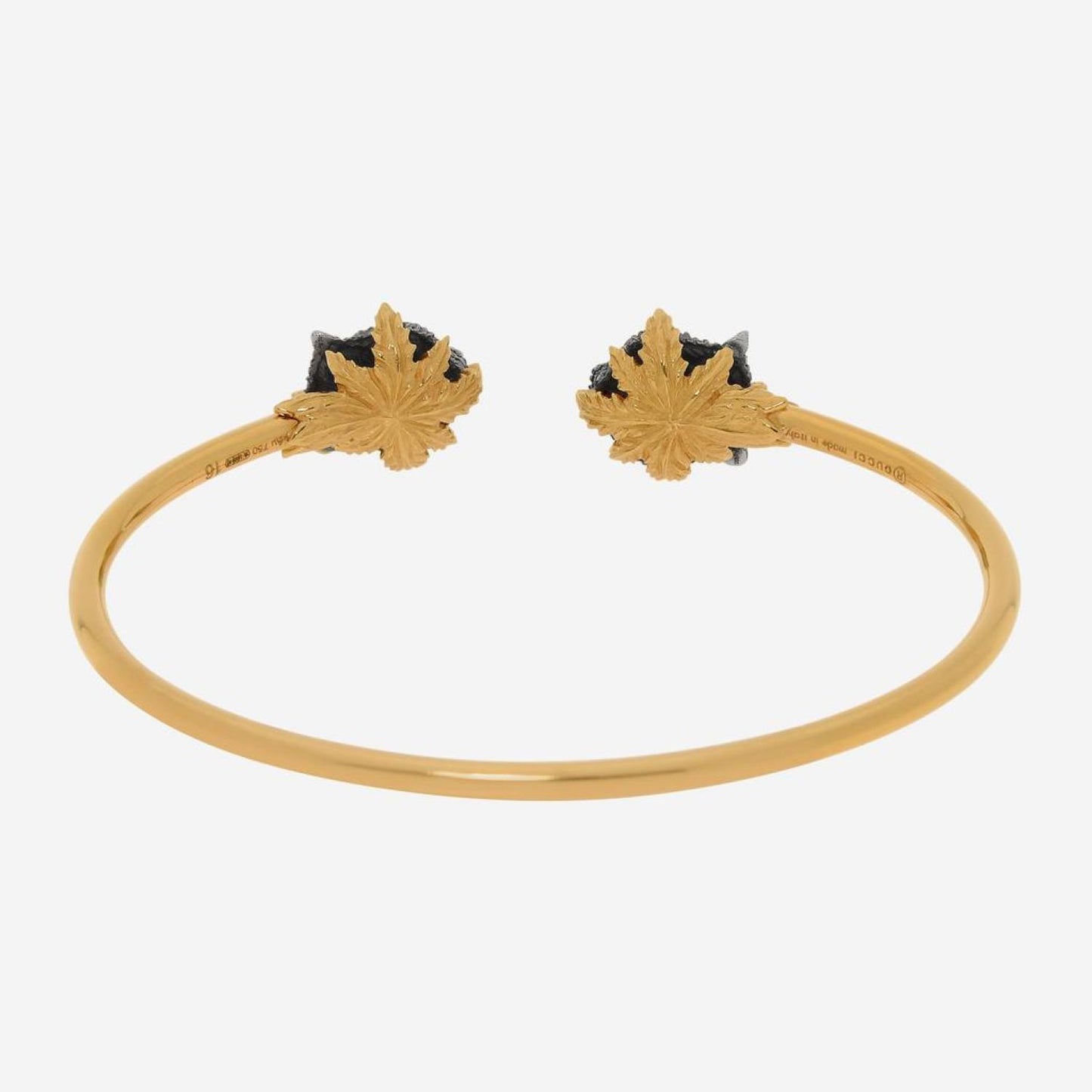 Gucci Le Marche Des Merveilles 18K Yellow Gold and Sterling Silver, Diamond 0.69ct. tw. and Mother of Pearl Cuff Bracelet YBA459246001016