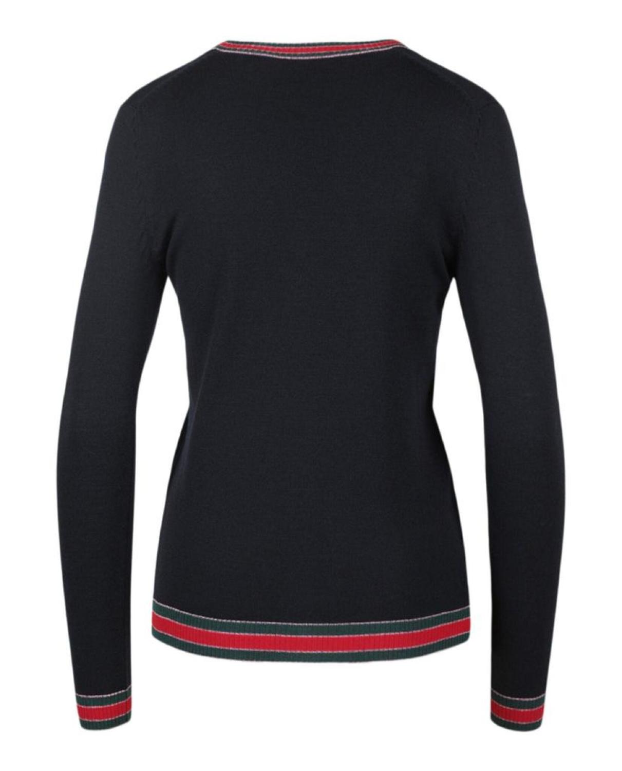 Gucci Wool Faux Pearl Cardigan