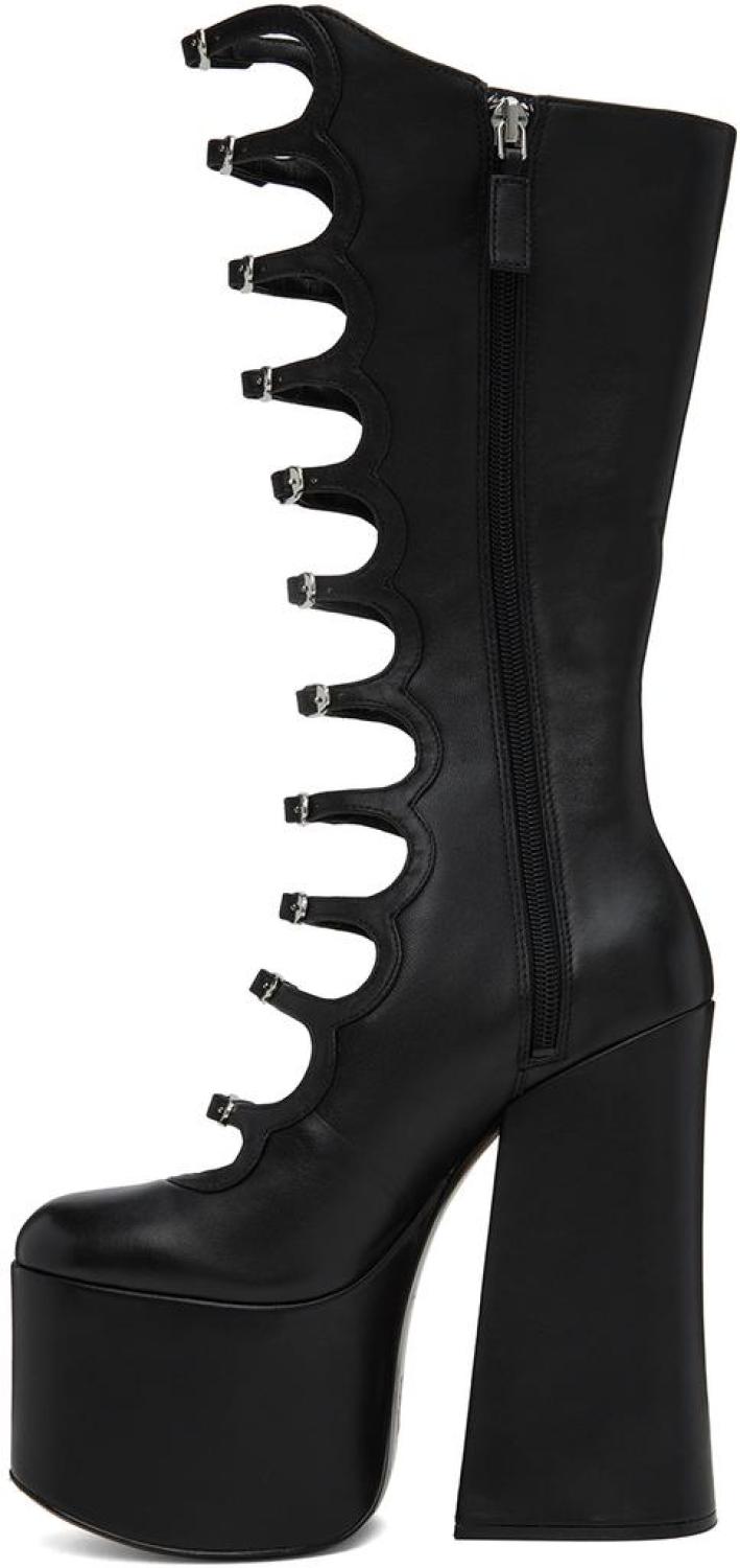 Black Multi Buckle Kiki Boots
