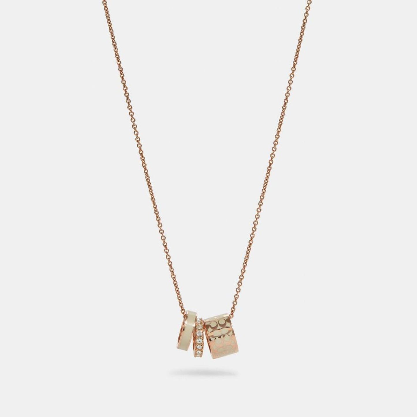 Coach Outlet Signature Enamel Necklace