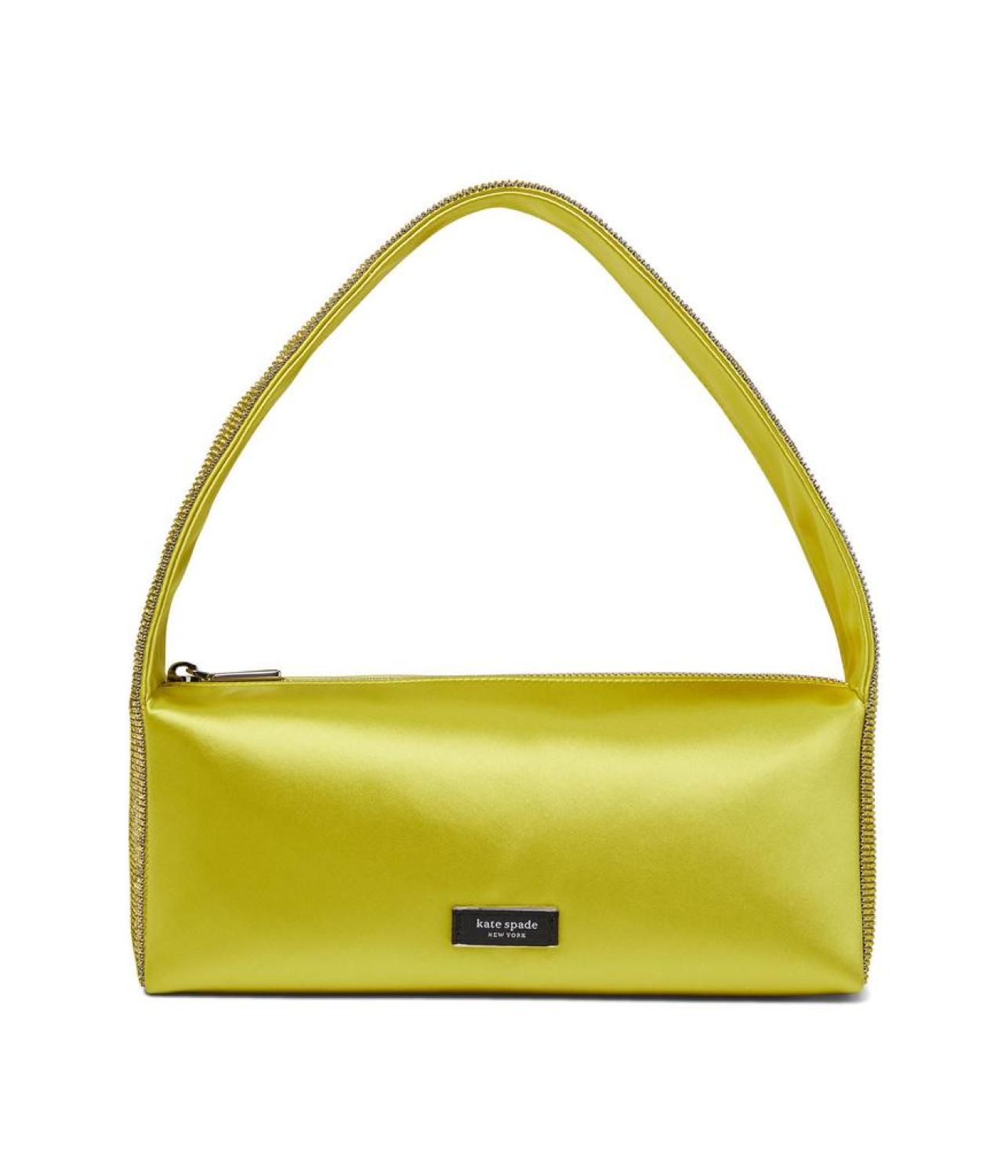 Afterparty Satin and Crystal Embellished Shoulder Bag