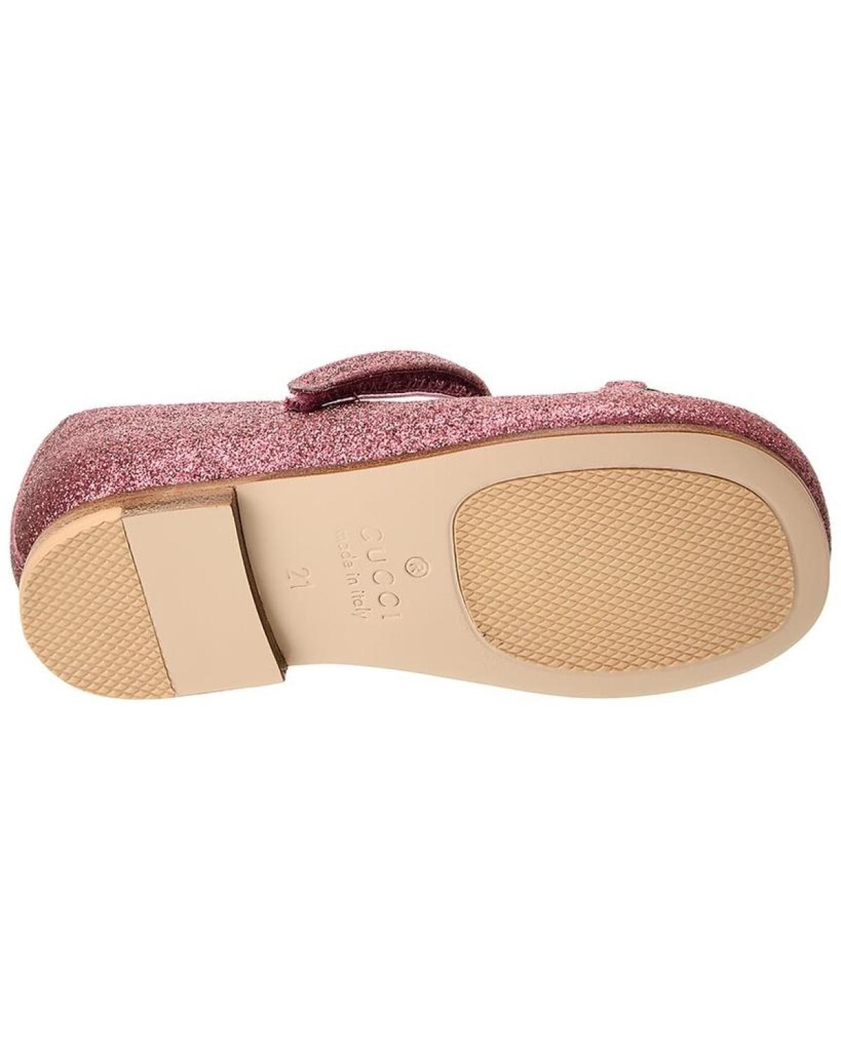Gucci Horsebit Glitter Ballet Flat