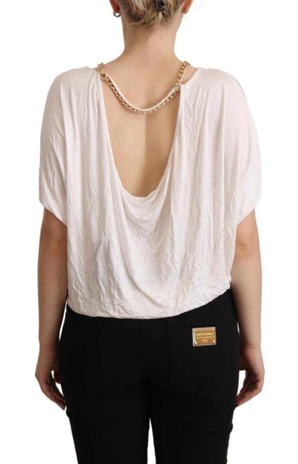 Guess By Marciano Short Sleeves Chain T-shirt Women's Top