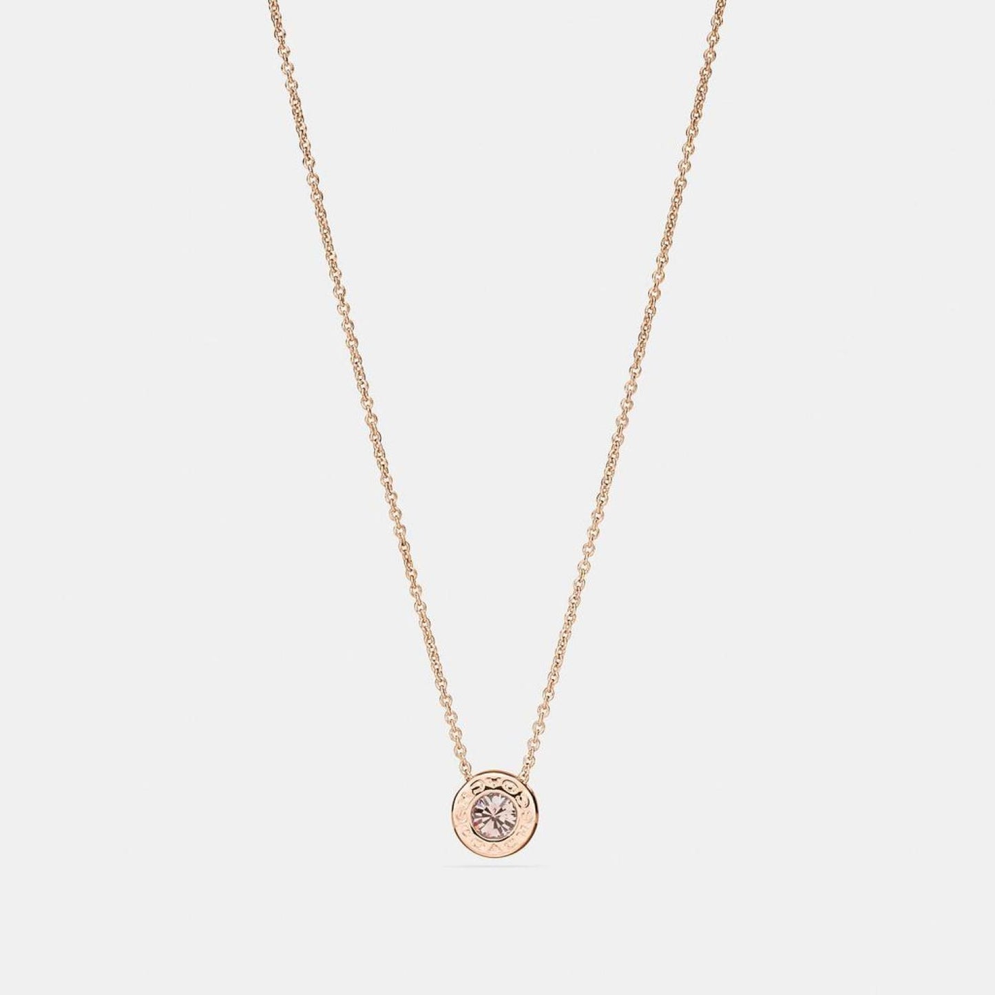 Coach Outlet Open Circle Stone Strand Necklace