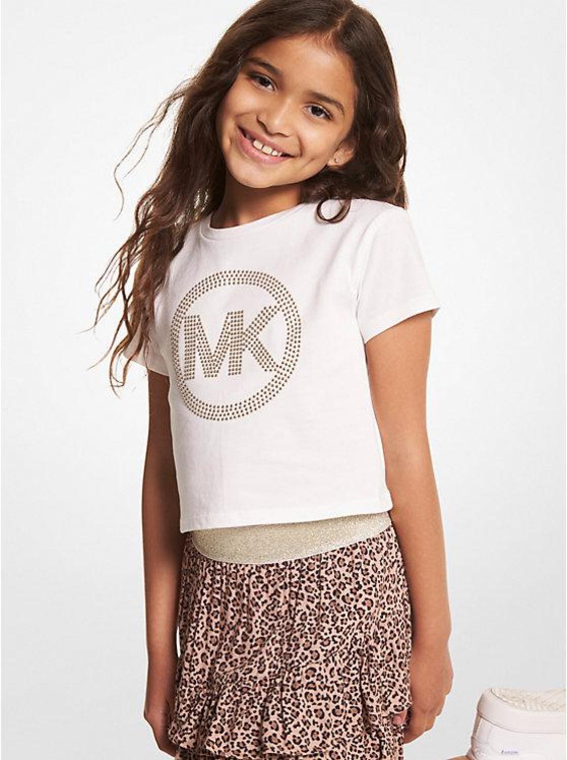 Studded Logo Cotton T-Shirt