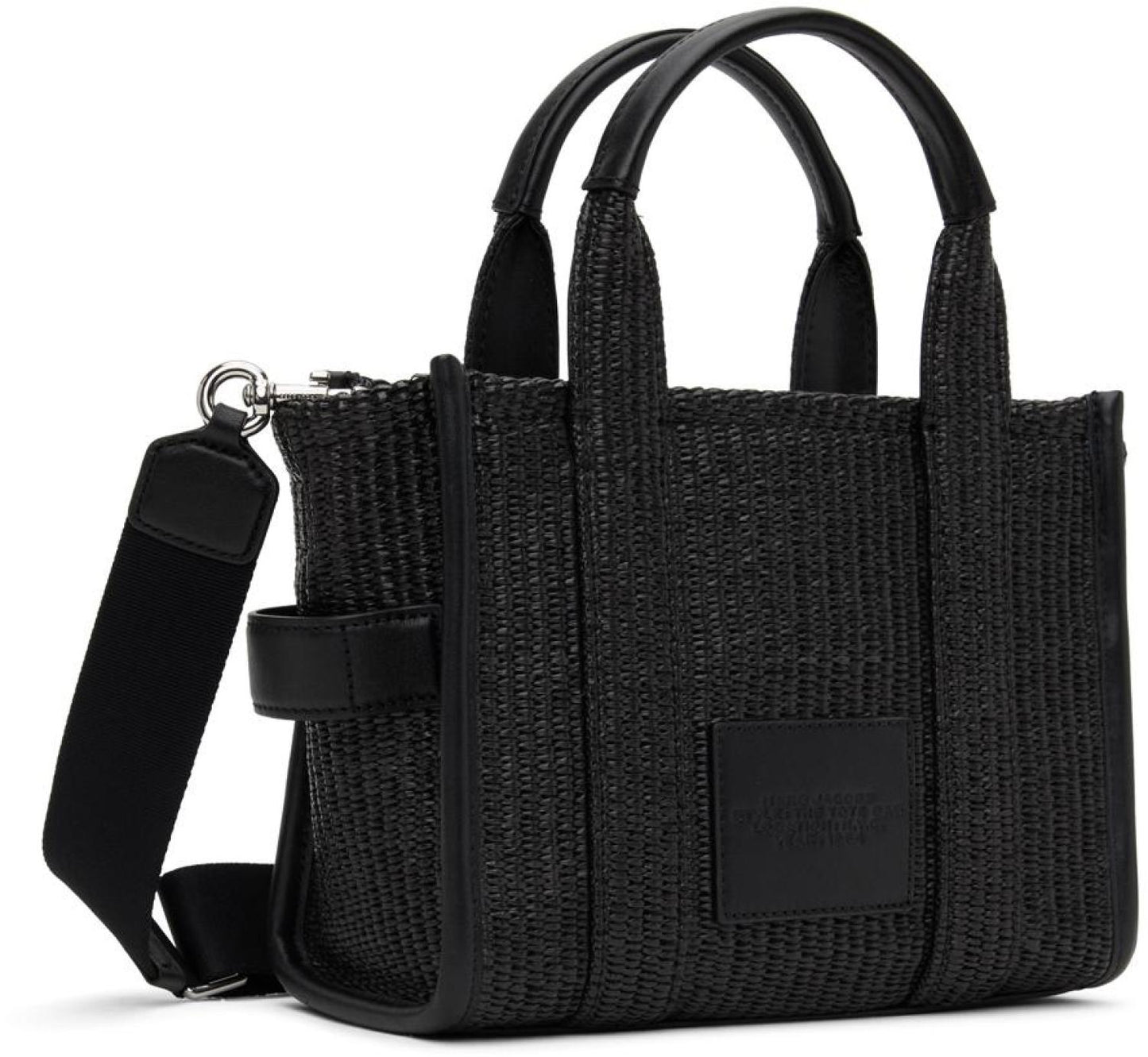 Black 'The Woven Small Tote Bag' Tote