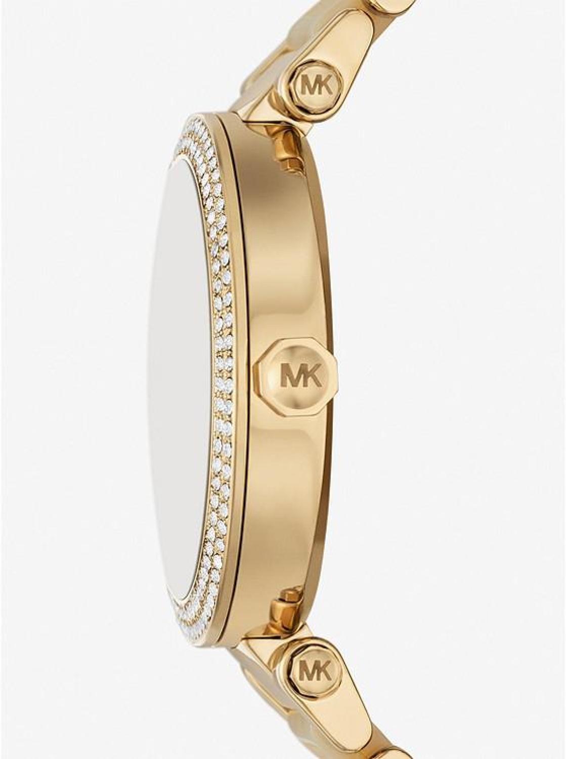 Parker Pavé Gold-Tone and Acetate Watch