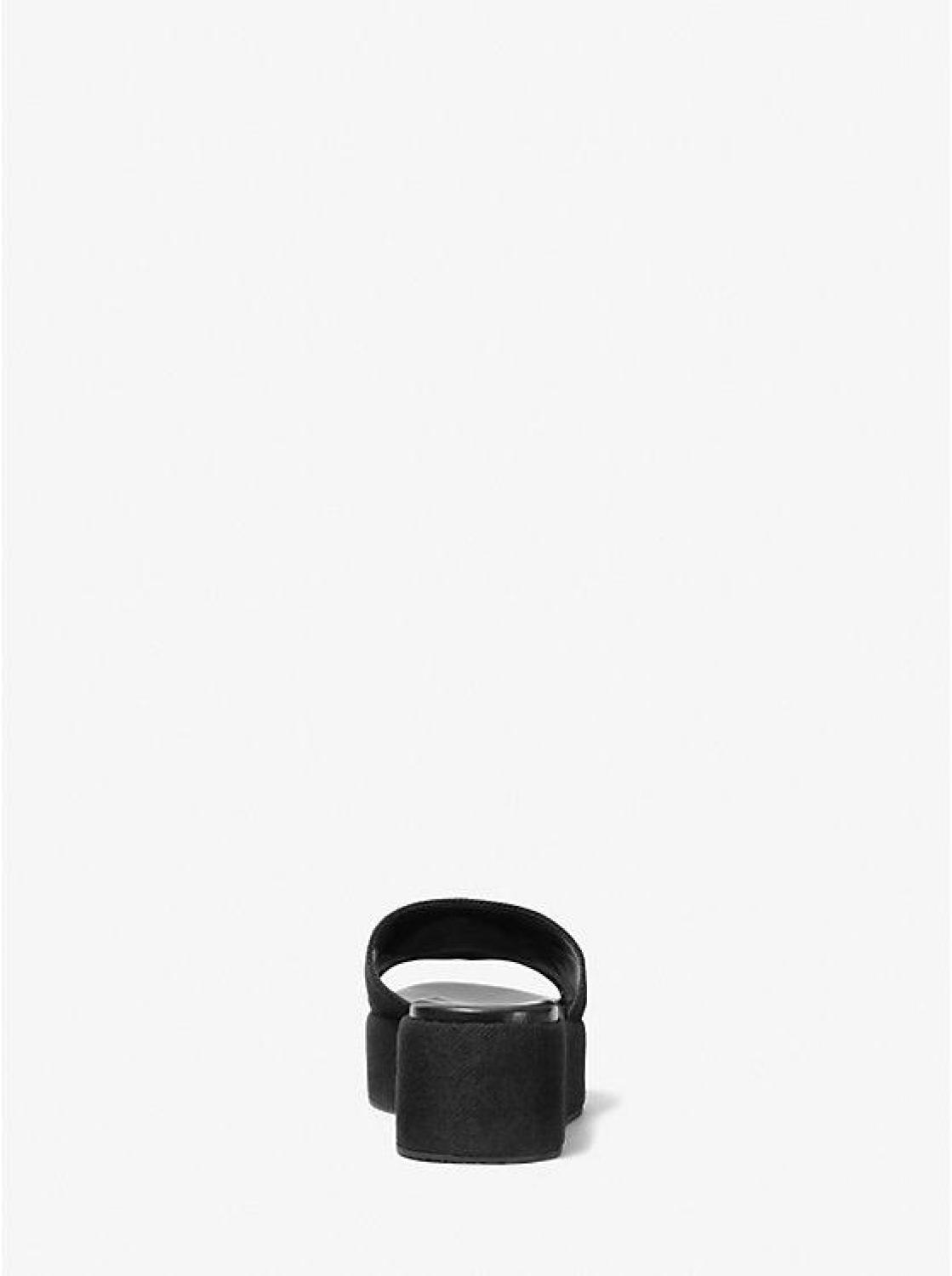 Sadler Logo Jacquard Wedge Sandal