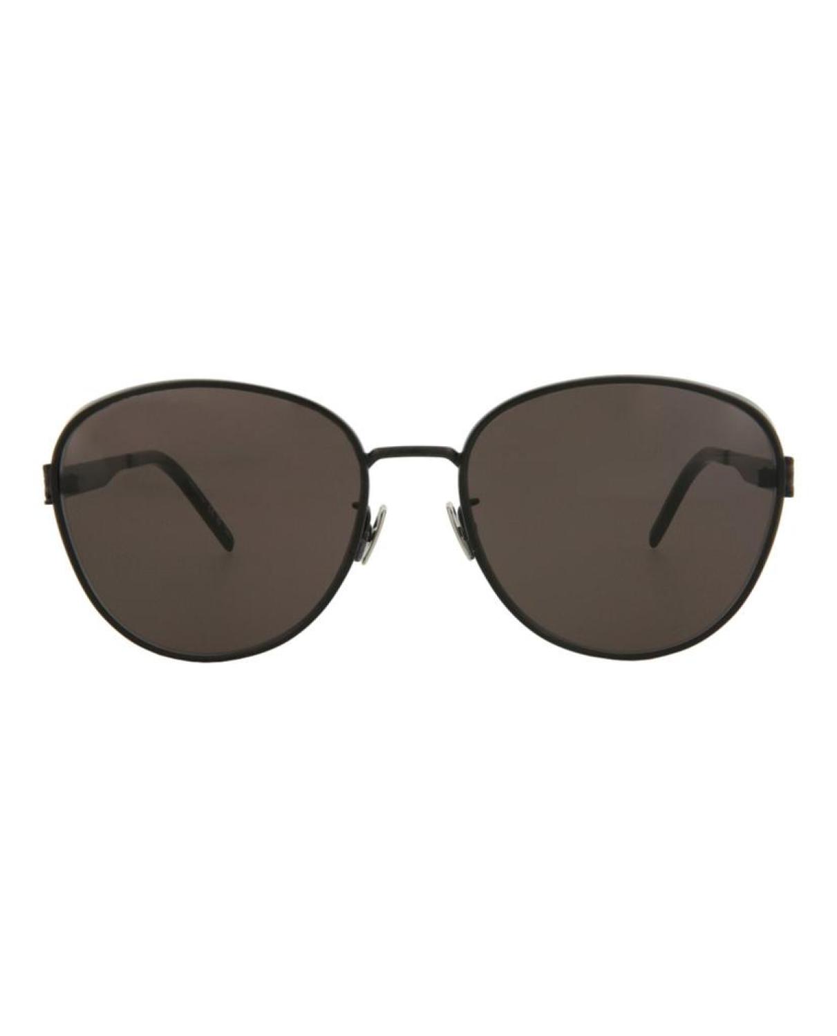Round/Oval-Frame Metal Sunglasses