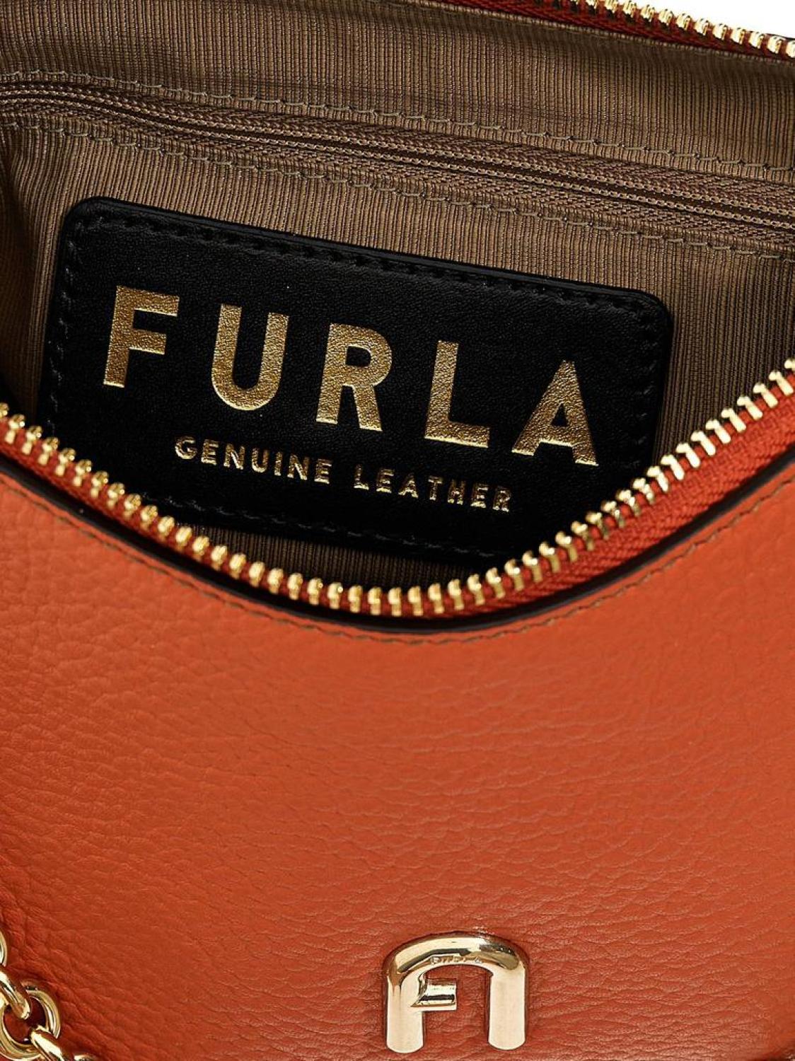 Furla Logo Plaque Zipped Tote Bag