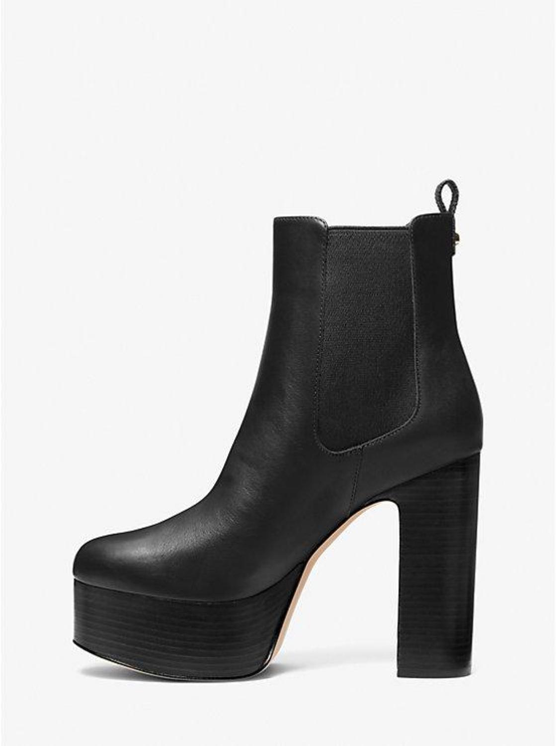 Natasha Leather Platform Boot