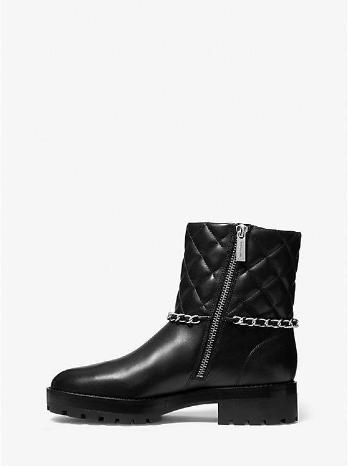 Elsa Quilted Leather Chain Boot