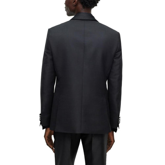 Men's Checked Regular-Fit Tuxedo Jacket