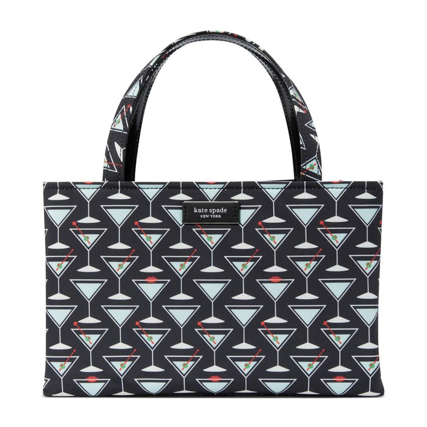 Sam Icon Martini Printed Fabric Small Tote