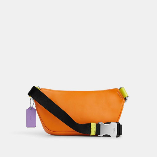 Coach Outlet Mini Belt Bag In Colorblock Signature Canvas