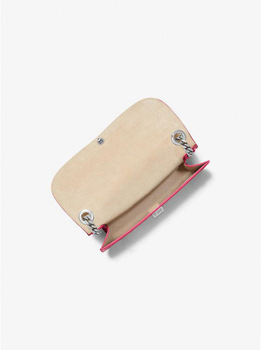 Christie Mini Crocodile Embossed Leather Envelope Bag