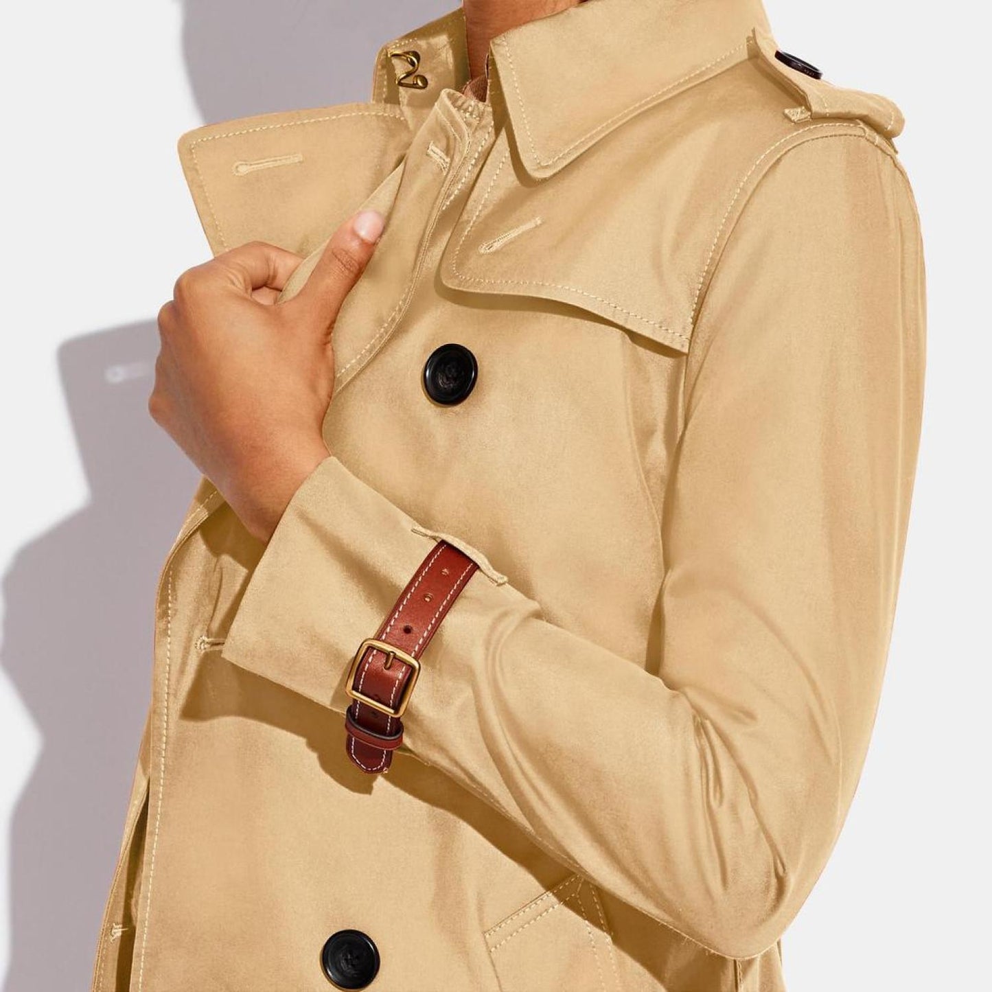 Coach Outlet Icon Trench Coat In Organic Cotton And Recycled Polyester